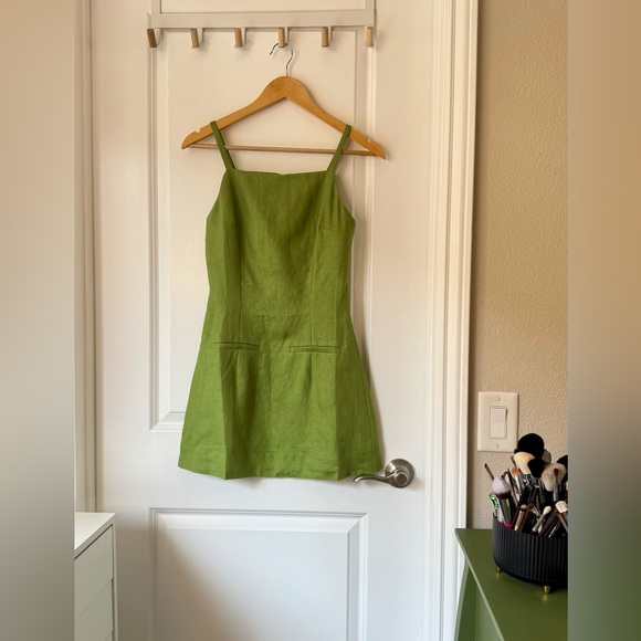 Reformation Olive Green Mini Dress - Picture 7 of 15